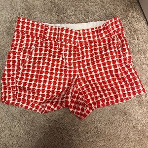 J Crew Apple Print shorts
